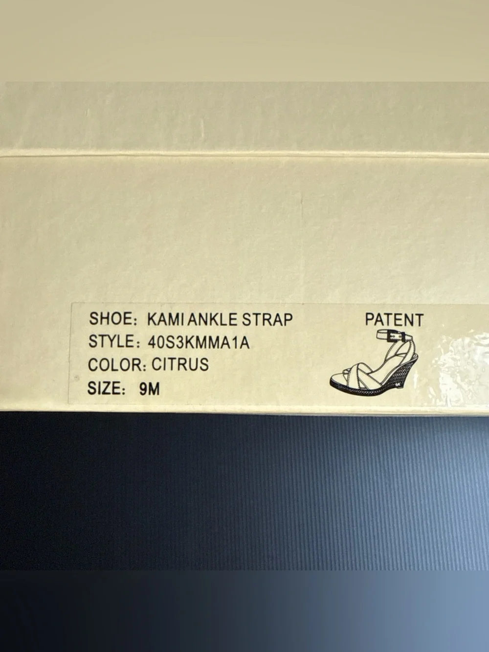 NIB Michael Kors Citrus Kami Ankle Strap Espadrille Sandal Women’s Size 9